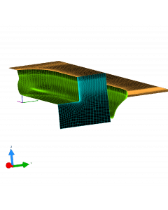 GridPro Mesh for Single Skeg Vessels